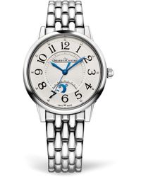 Jaeger-lecoultre - Medium Stainless Steel And Diamond Rendez-vous Night & Day Watch 34mm - Lyst