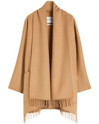 Max Mara - Camel Wool Cardigan Coat - Lyst