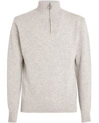 Barbour - Wool Half-Zip Sweater - Lyst