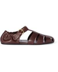 Miu Miu - Nappa Leather Fisherman Sandals - Lyst