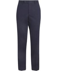 Ralph Lauren - Wool Gabardine Straight Trousers - Lyst