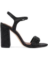 Kurt Geiger - Embellished Langley Heeled Sandals - Lyst