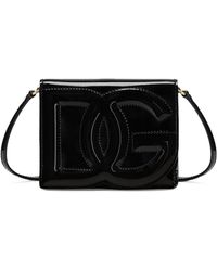 Dolce & Gabbana - Small Patent Leather Logo Cross-body Bag - Lyst