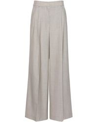 Weekend by Maxmara - Virgin Wool Wide-Leg Trousers - Lyst