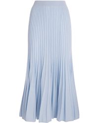 arch4 - Cashmere Pleated Sabrina Midi Skirt - Lyst