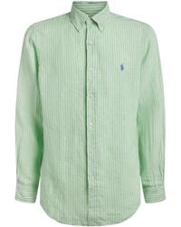 Polo Ralph Lauren - Linen Custom-Fit Stripe Shirt - Lyst