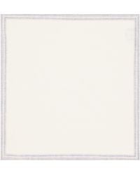 Eleventy - Wool-Cotton Stripe Pocket Square - Lyst