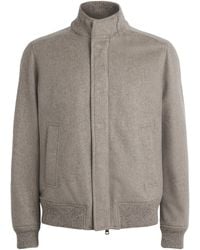 Paul & Shark - Cashmere Felt Bomber Jacket - Lyst