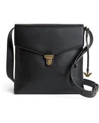 Emporio Armani - Grained Leather Cross-Body Bag - Lyst