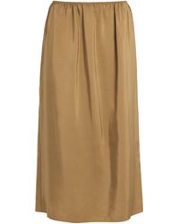 Carven - Silk Midi Skirt - Lyst
