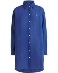 Polo Ralph Lauren - Organic Cotton-Linen Boyfriend Shirt - Lyst