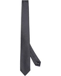 Giorgio Armani - Silk-cotton Boat Print Tie - Lyst