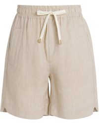 Eleventy - Linen Drawstring Bermuda Shorts - Lyst
