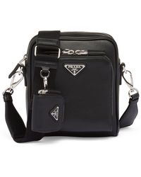 Prada - Leather Triangle Shoulder Bag - Lyst