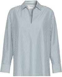 Max Mara - Cotton Poplin Stripe Blouse - Lyst