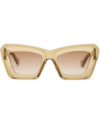 Loewe - Bevelled Cat Eye Sunglasses - Lyst