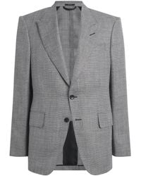 Tom Ford - Wool-Blend Herringbone Shelton Blazer - Lyst