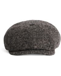 Stetson - Virgin Wool Tweed Hatteras Flat Cap - Lyst