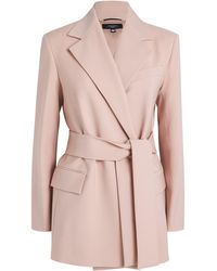 Weekend by Maxmara - Virgin Wool Belted Blazer - Lyst