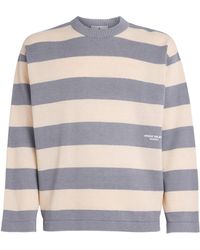 Stone Island - Cotton-Linen Stripe T-Shirt - Lyst