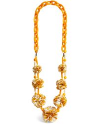 Weekend by Maxmara - Paper-detail Beaded Necklace - Lyst