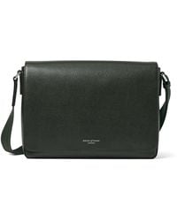 Aspinal of London - Leather Reporter Messenger Bag - Lyst