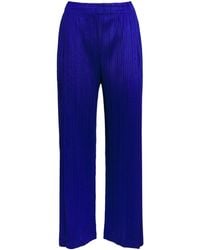 Pleats Please Issey Miyake - Light Wave Wide-Leg Trousers - Lyst