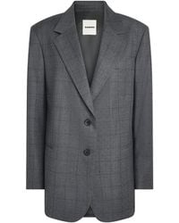 Sandro - Wool Rhinestone Blazer - Lyst