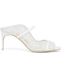 Malone Souliers - Lace Noah Heeled Sandals 70 - Lyst