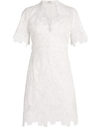 Sandro - Guipure Lace Mini Dress - Lyst