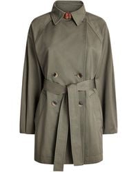 MAX&Co. - Cotton Short Trench Coat - Lyst