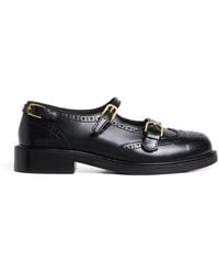 Sandro - Leather Mary Jane Derby Shoes - Lyst