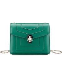 BVLGARI - Leather Serpenti Forever Cross-Body Bag - Lyst