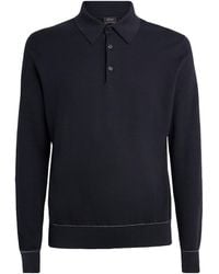 Brioni - Cotton Contrast-Stitch Polo Shirt - Lyst