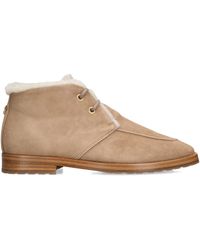 Bougeotte - Suede Shearling-Lined Boots - Lyst