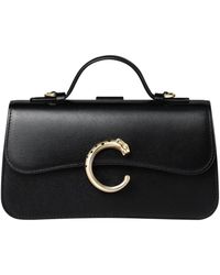 Cartier - Small Leather Panthère De Top-Handle Bag - Lyst