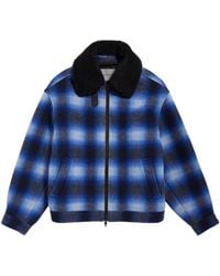 Balenciaga - Flannel Bomber Jacket - Lyst