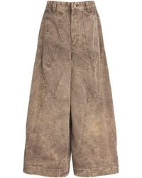IM MEN - Cotton Elements Wide-Leg Trousers - Lyst