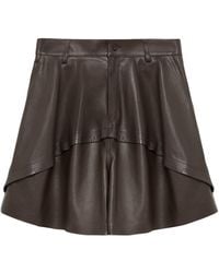 Loewe - Nappa Leather Longline Shorts - Lyst
