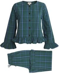 TBCo - Cotton Tartan Ruffle Pyjama Set - Lyst