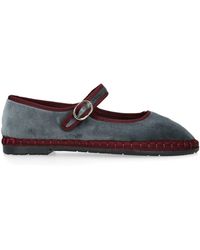 Flabelus - Velvet Georgina Mary Janes - Lyst
