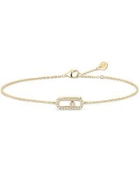 Messika - Move Uno Mini And Diamond Chain Bracelet - Lyst