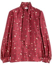 Max Mara - Silk Printed Blouse - Lyst
