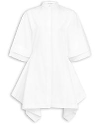 Alaïa - Panelled Mini Shirt Dress - Lyst