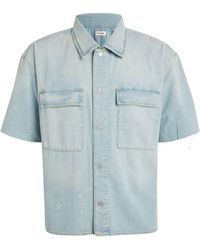 FRAME - Short-sleeve Denim Shirt - Lyst