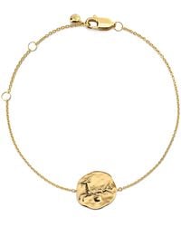 Monica Vinader - Vermeil Capricorn Zodiac Bracelet - Lyst