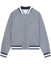 Givenchy - Cotton Stripe Bomber Jacket - Lyst