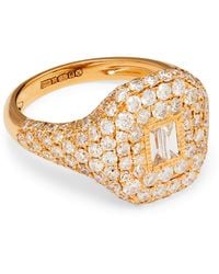 SHAY - And Diamond Pavé New Modern Pinky Ring - Lyst