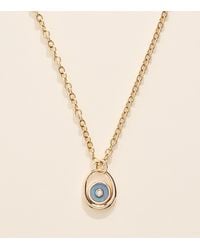 Retrouvai - Midi, Diamond And Opal Compass Necklace - Lyst