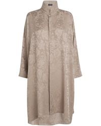 Eskandar - Silk Double-Stand Collar Shirt - Lyst